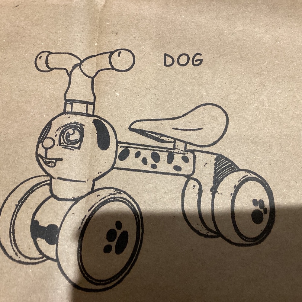 YGJT Baby/Kids Balance Bike - Dog Brand New
